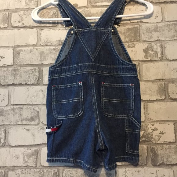 Vintage 90's Tommy Hilfiger Shortalls Size 3 - Picture 3 of 4